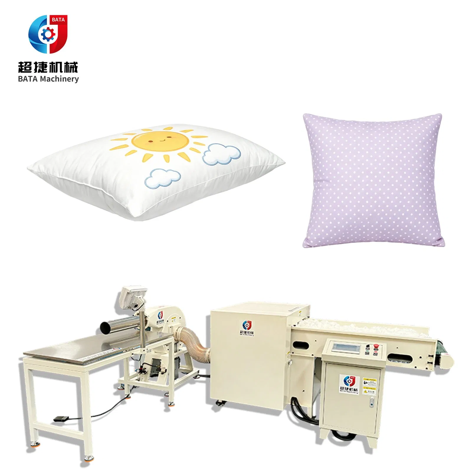 Pillow Cotton Filling Machine Sofa Cushion Pad Stuffing Production Line Fiber Opening Carding Machine