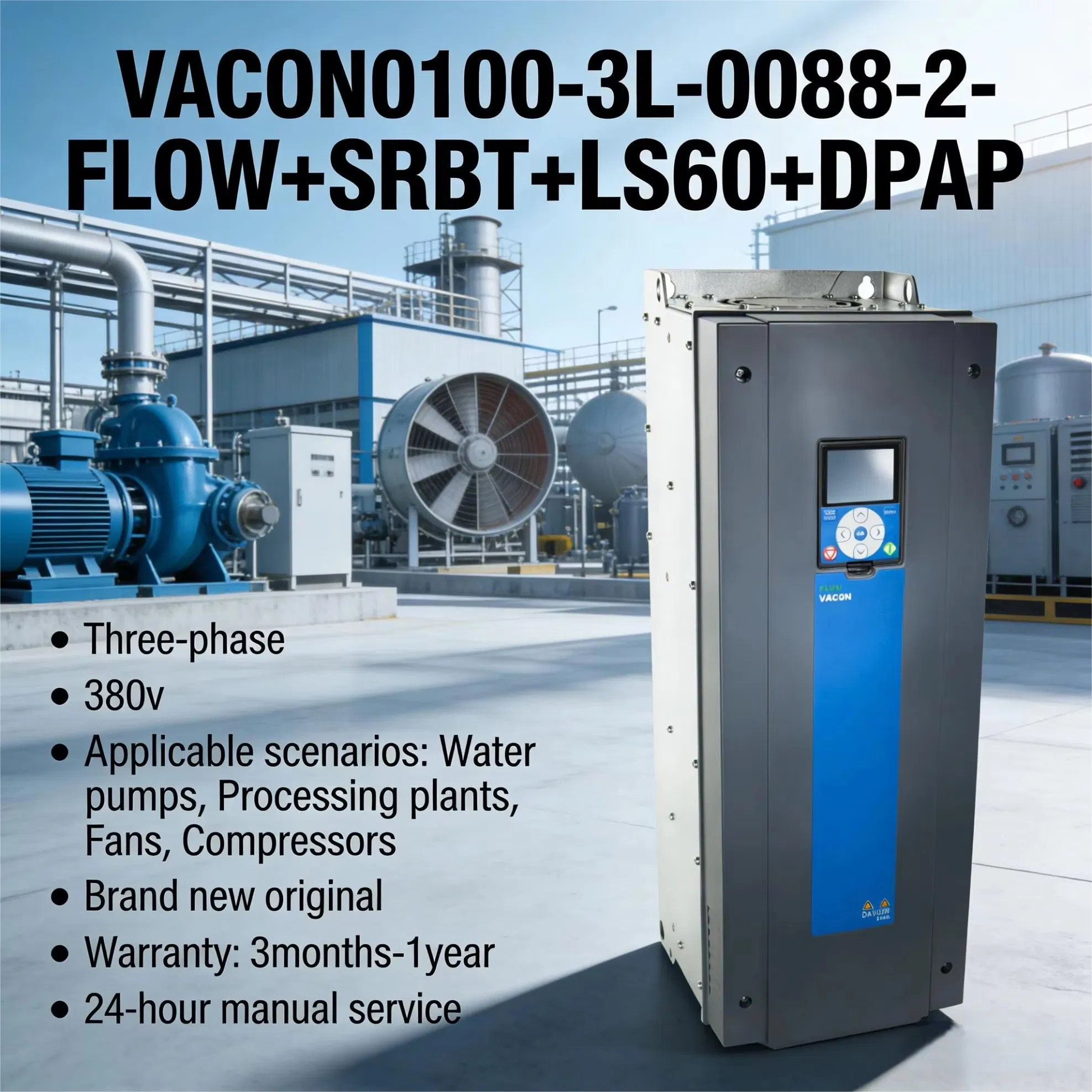 Vacon VACON0100-3L-0088-2-FLOW+SRBT+LS60+DPAP Frequency Converter