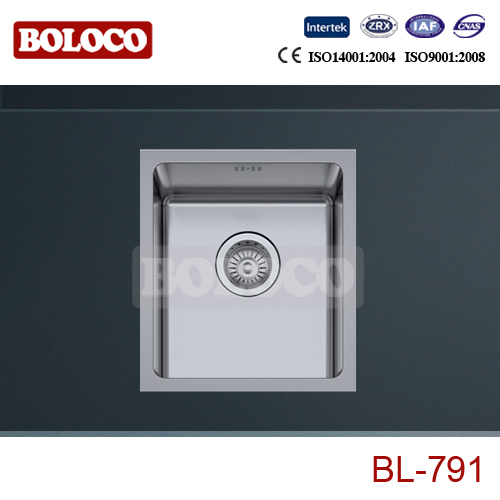 Stainless Steel Single Bowl Undermount Kitchen Sink BL-791
