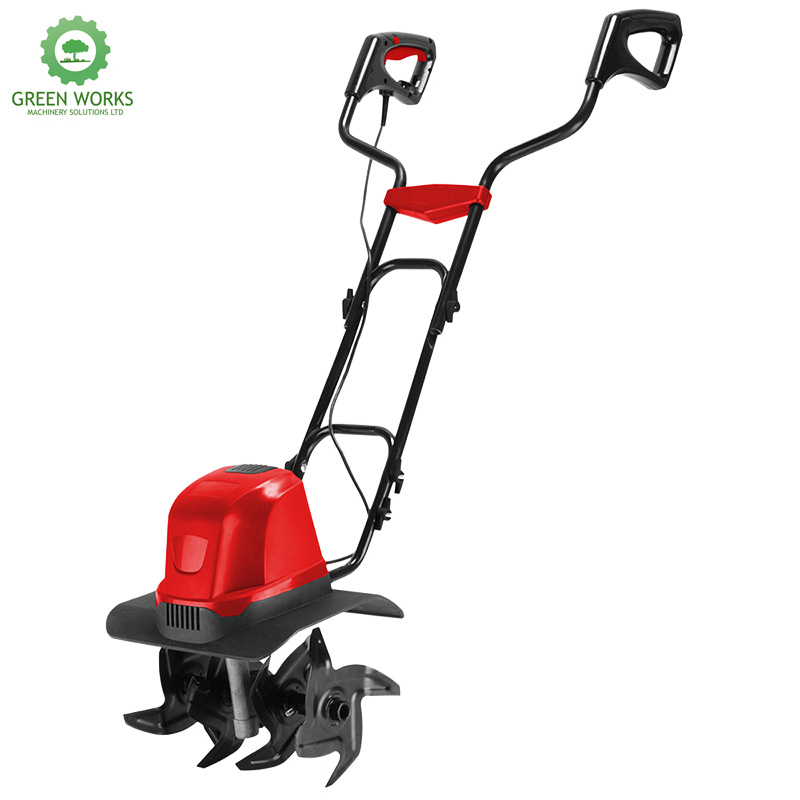 1500W Corded Electric Tiller with Max 7-Inch Tilling Depth Rotary Cultivator for Farm Garden Lawn Soil Digging