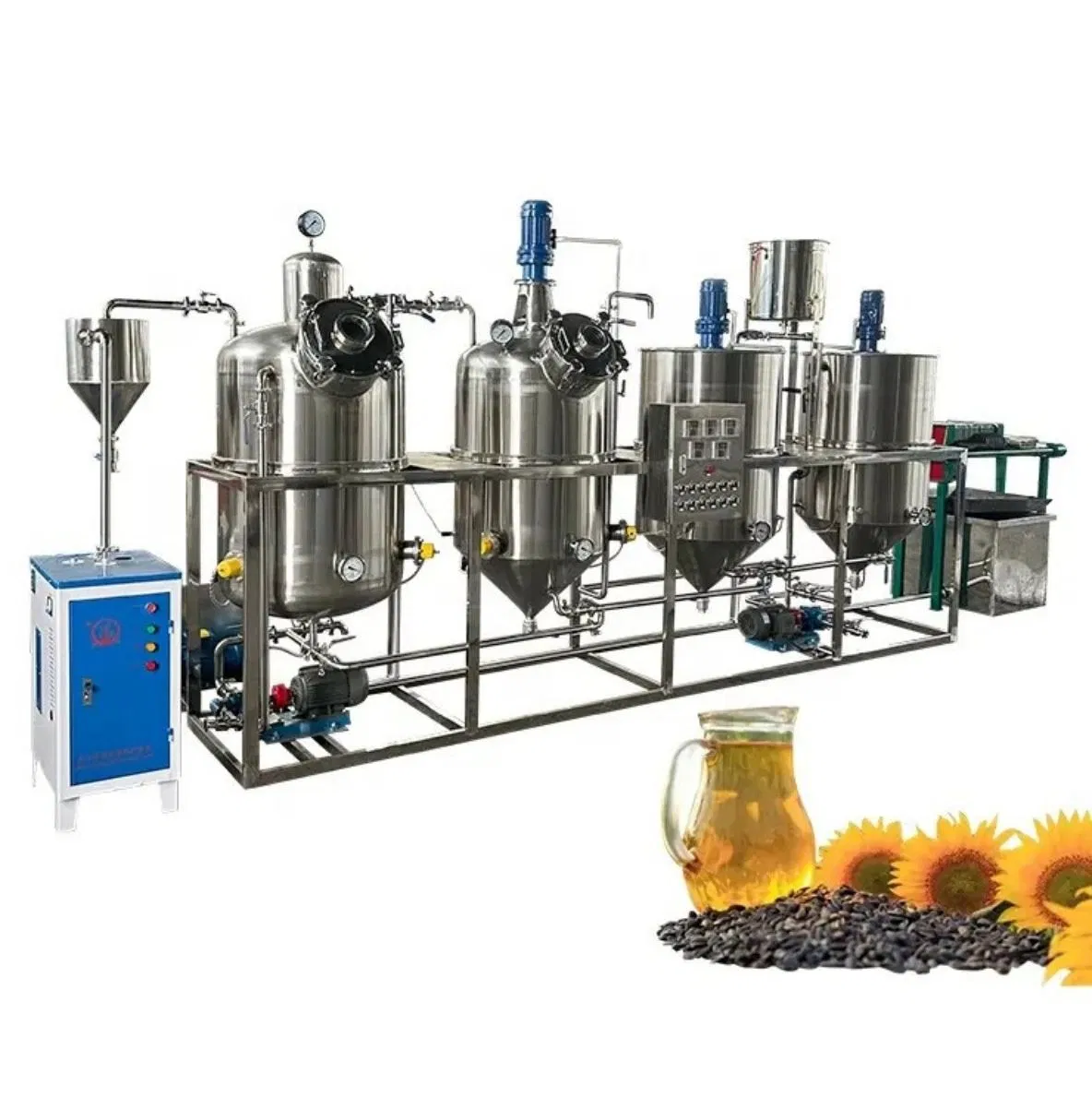 Edelstahl-Sonnenblumenkerne Kleinanlage zur Rohölproduktion Palmölraffinerie