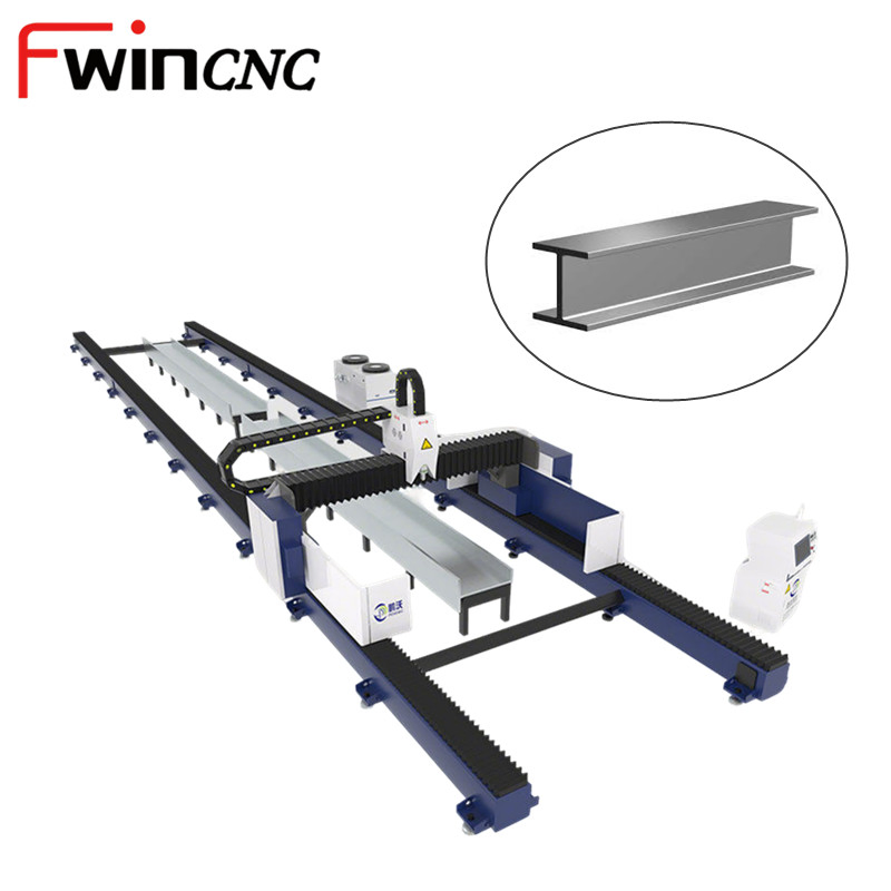 Ground Rail CNC Laser Cutting Machine H-Beam Bevel Cutter for Shipyard