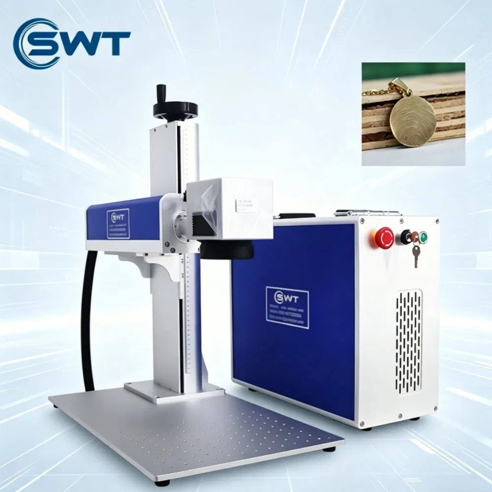 Fiber Laser Marking Machine for Metal Stainless Steel Plastic Nameplate Gold Silver Jewelry