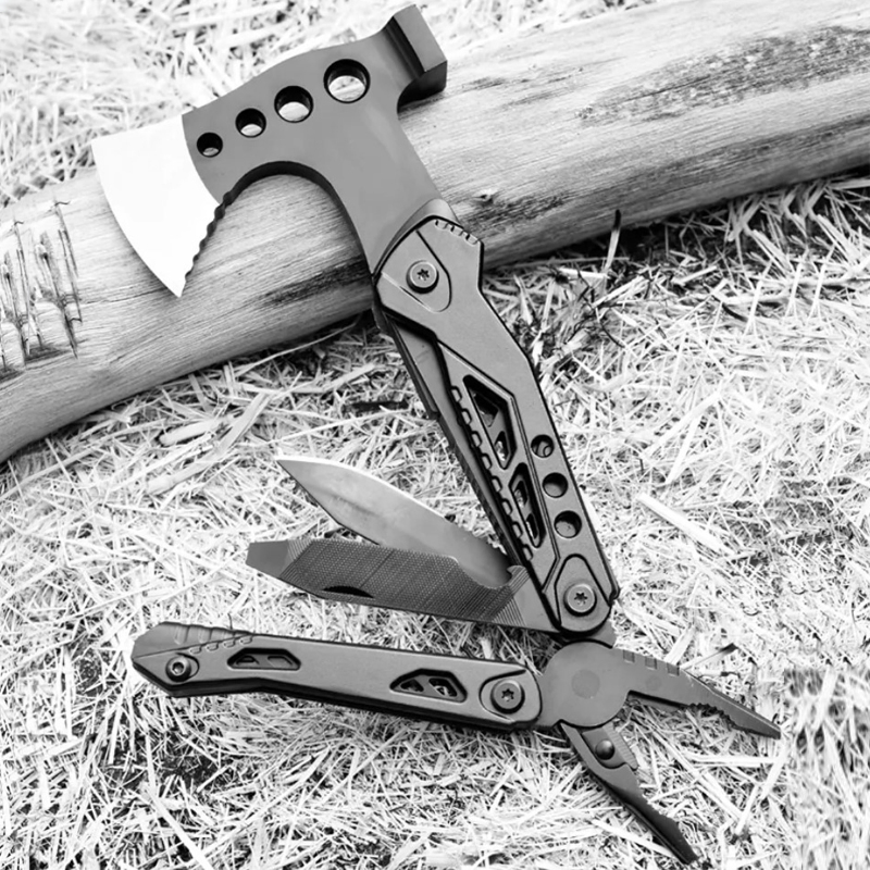Professional Multi Function Black Coating Hatchet Axes Outdoor Camping Multi Hammer