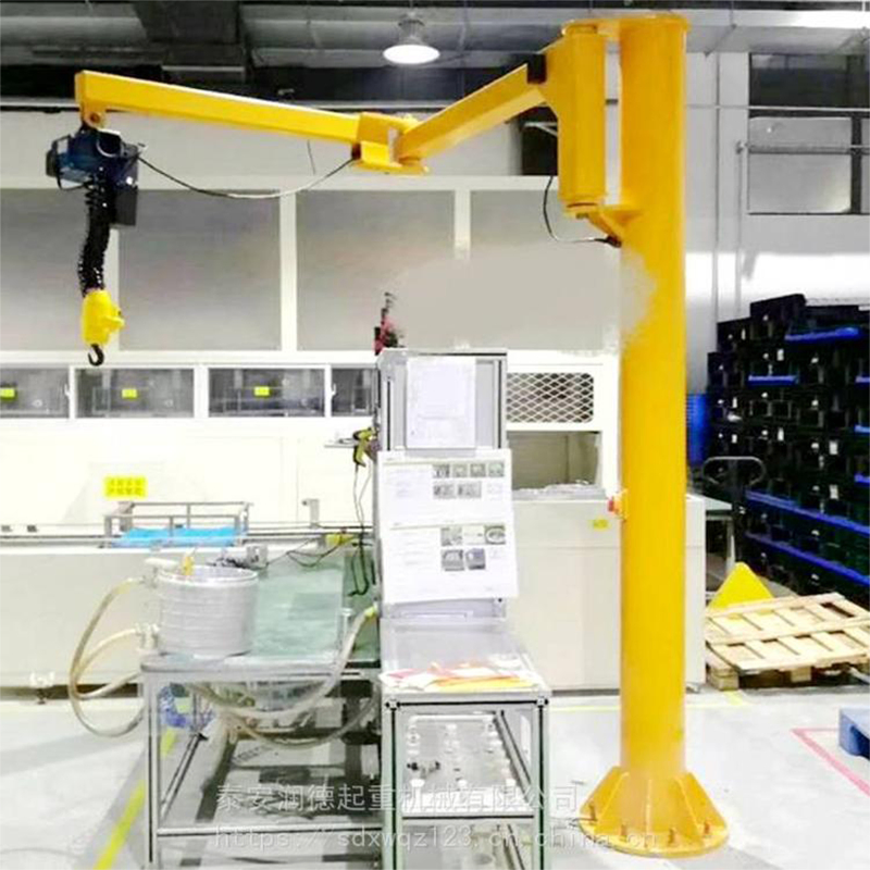 Gru intelligente a braccio pieghevole per sollevamento intelligente con copertura flessibile della postazione di lavoro