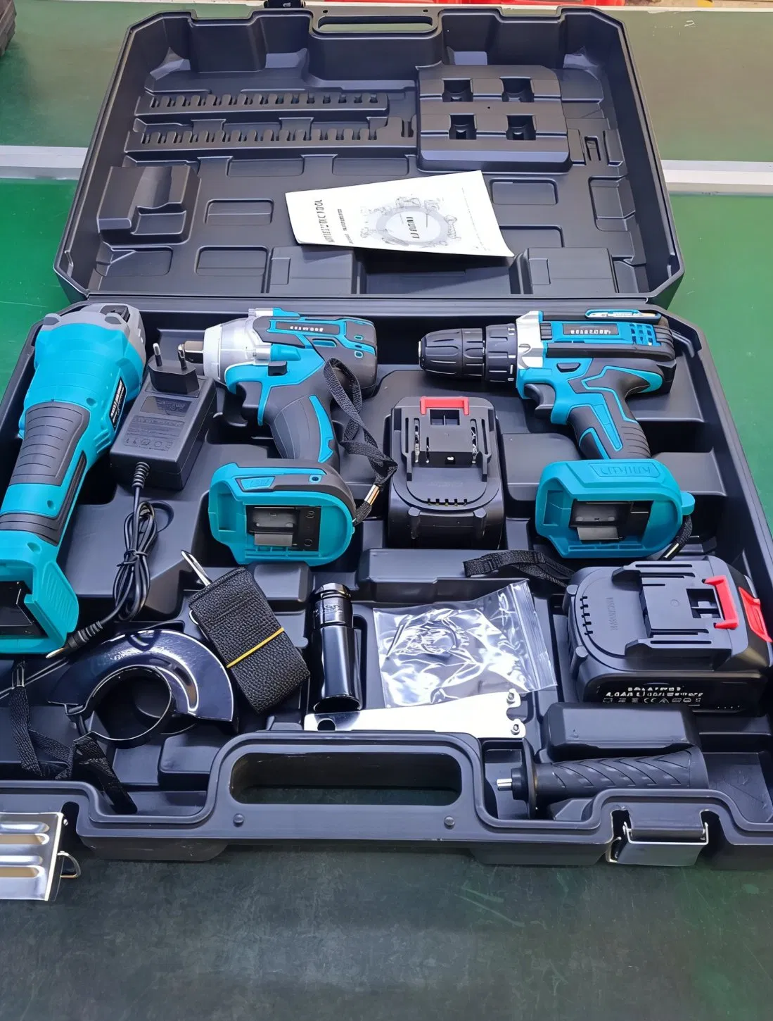 Set di utensili elettrici in litio senza spazzole ad alte prestazioni per hobbisti