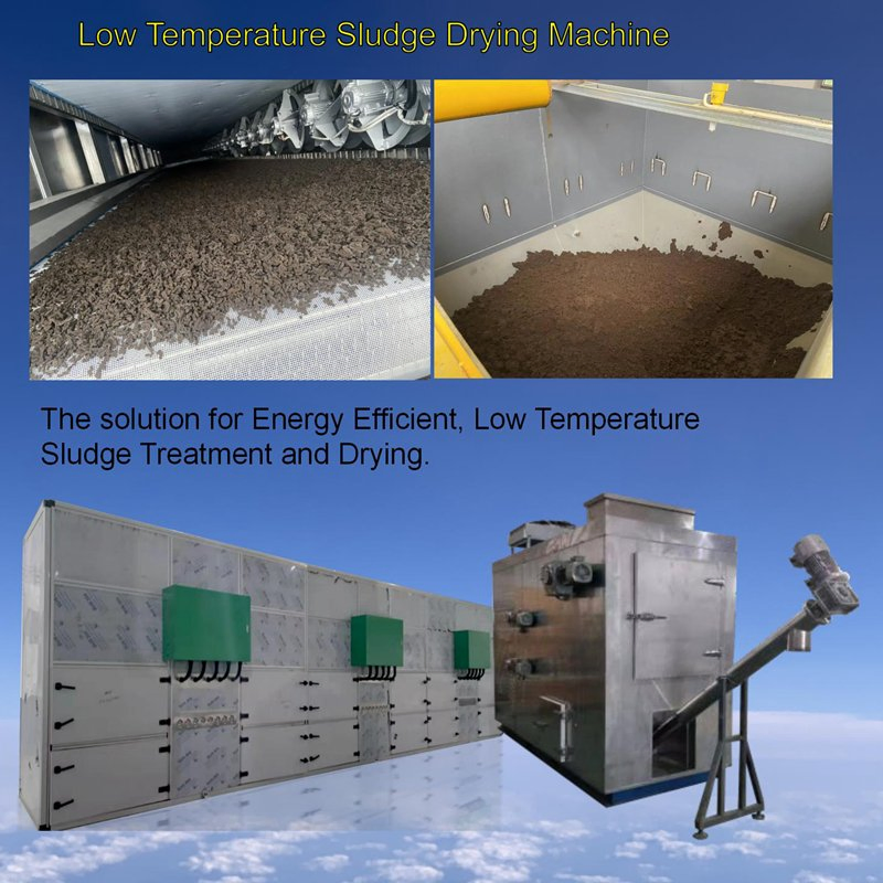 Low Temperature Sludge Dewatering Machine, Heat Pump Mud Drying Machine
