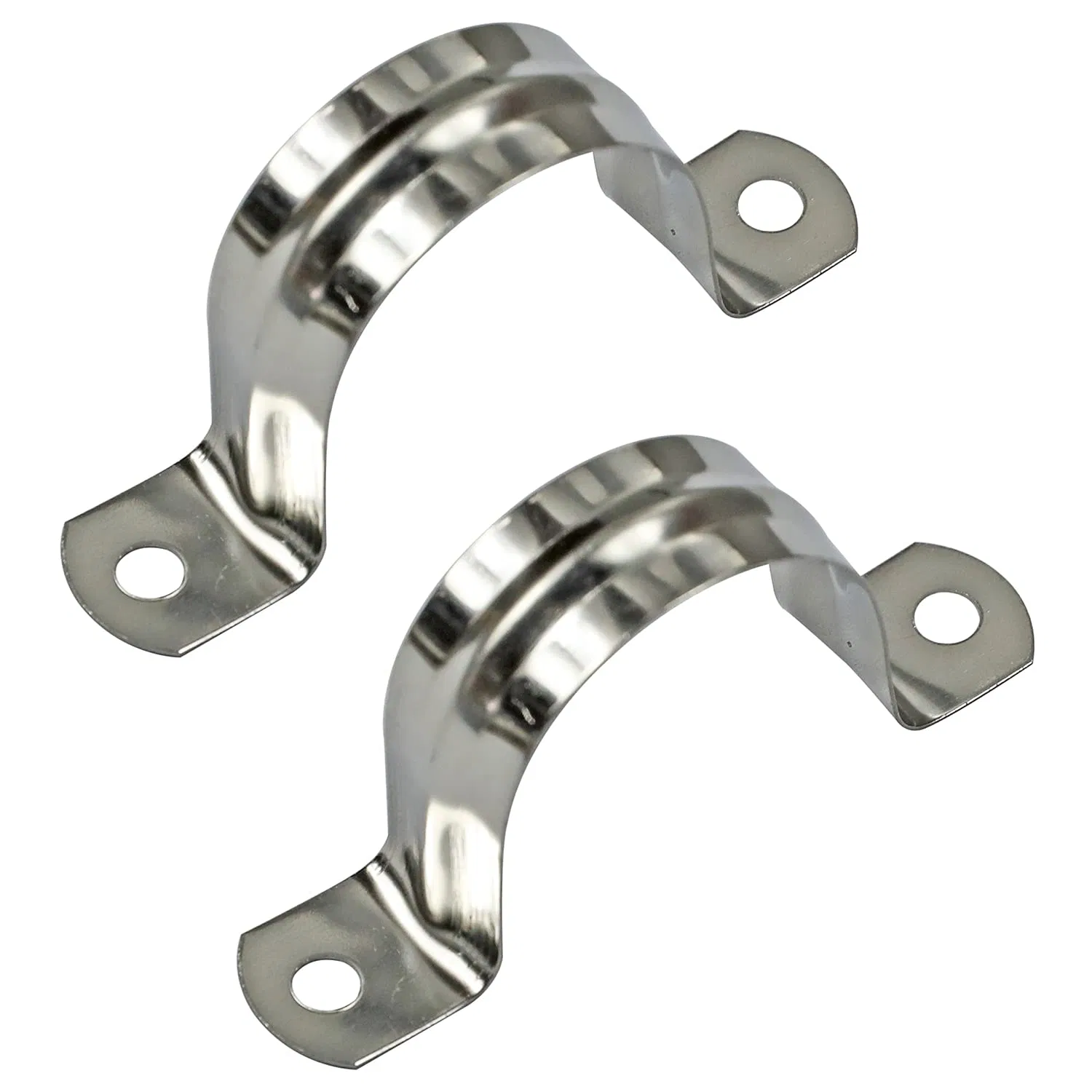 2 Fascette a Sella per Tubi a U con Foro, Fascette per Tubi a U in Acciaio Inossidabile 304 da 5mm a 200mm, Clip Fermacavi e Fermapiastre per Tubi dell'Acqua, Fascette a Sella per Tubi a U per Idraulica