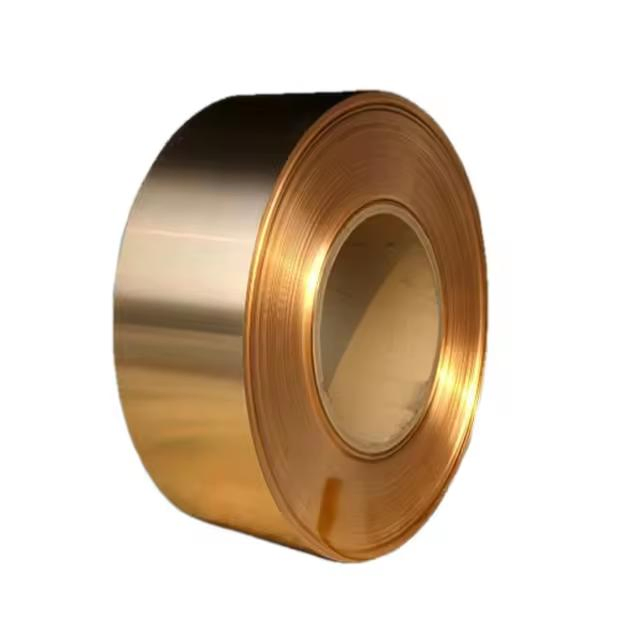 Bande de cuivre pur 0,02 mm C1100 C10200 Bobine de cuivre Feuille de cuivre Rouleau 0,3 mm