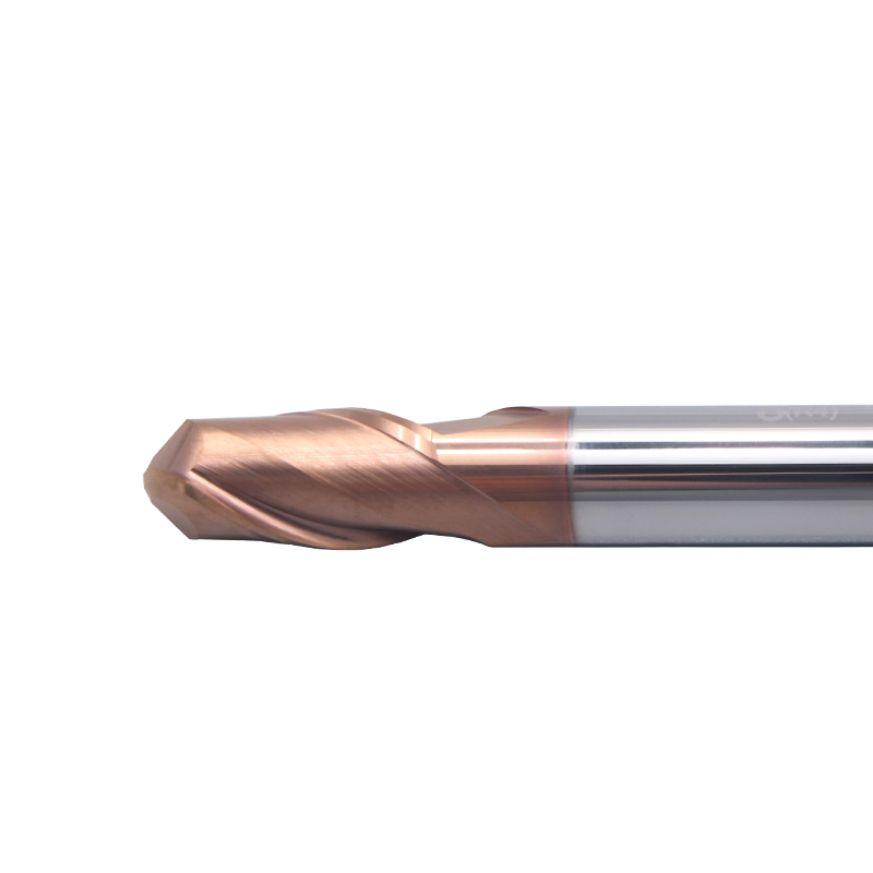UNT Carbide 2F Ball Nose End Mill HRC65 ACTIN