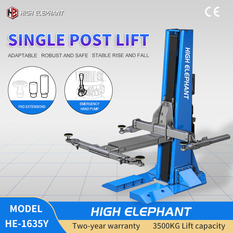 High Quality Hydraulic Single Post Car Lift for Garage with CE