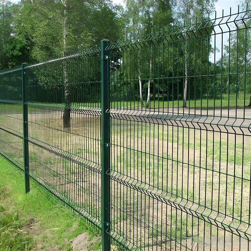 Moderner 3D-Metall-Gartenzaun für stilvolle Außenbereiche