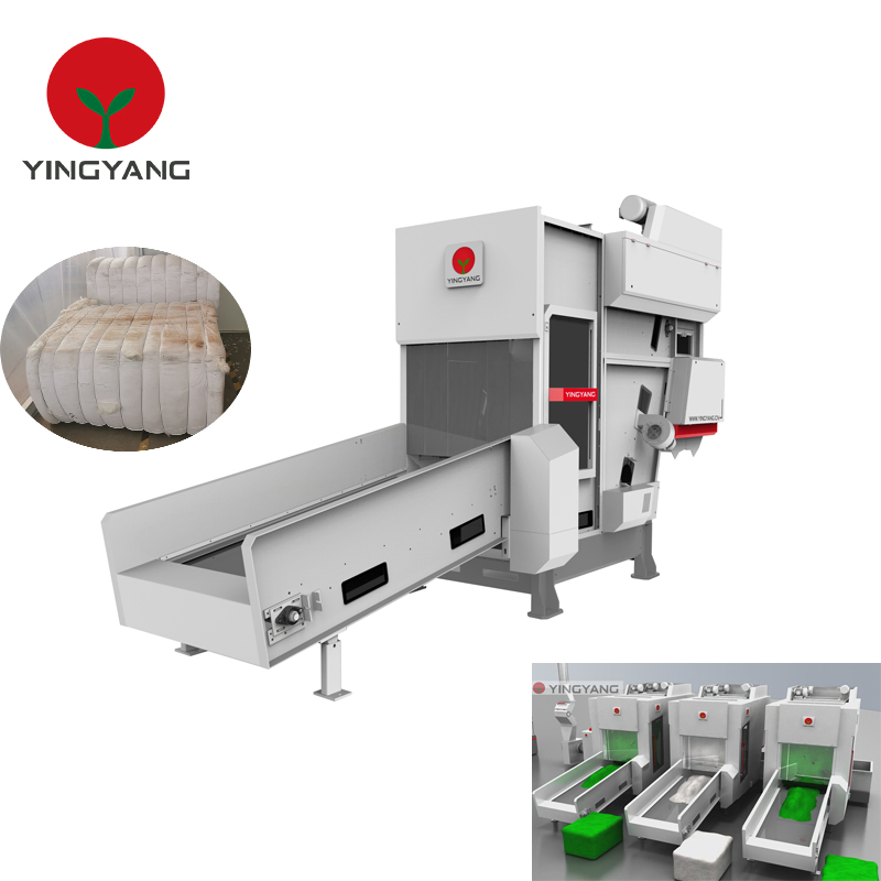 Bale Opener Machine Fiber Opening Nonwoven Bale Breaker Machine Bale Charger Machine