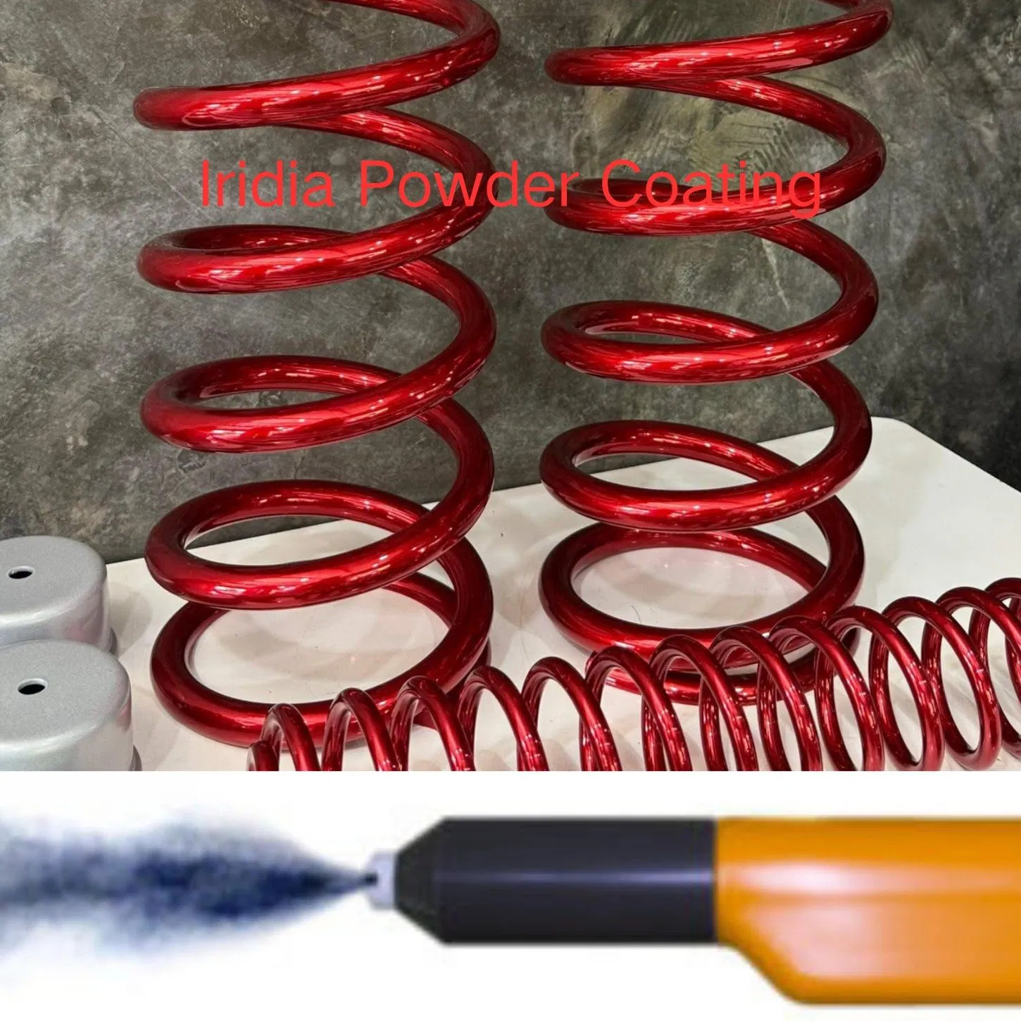 Polyester Durable Red Illusion Color Powder Coating Paint for OEM Wheel and Auto Parts
