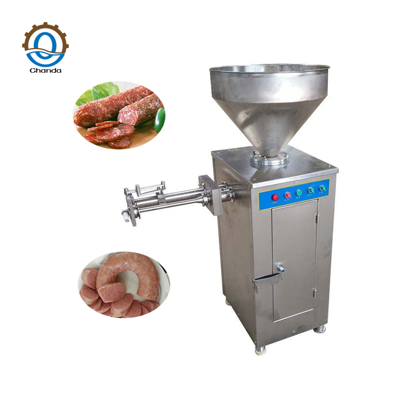 Electric Pneumatic Chicken Sausage Filler Twister Linker Sausage Filling Funnel Sausage Stuffer