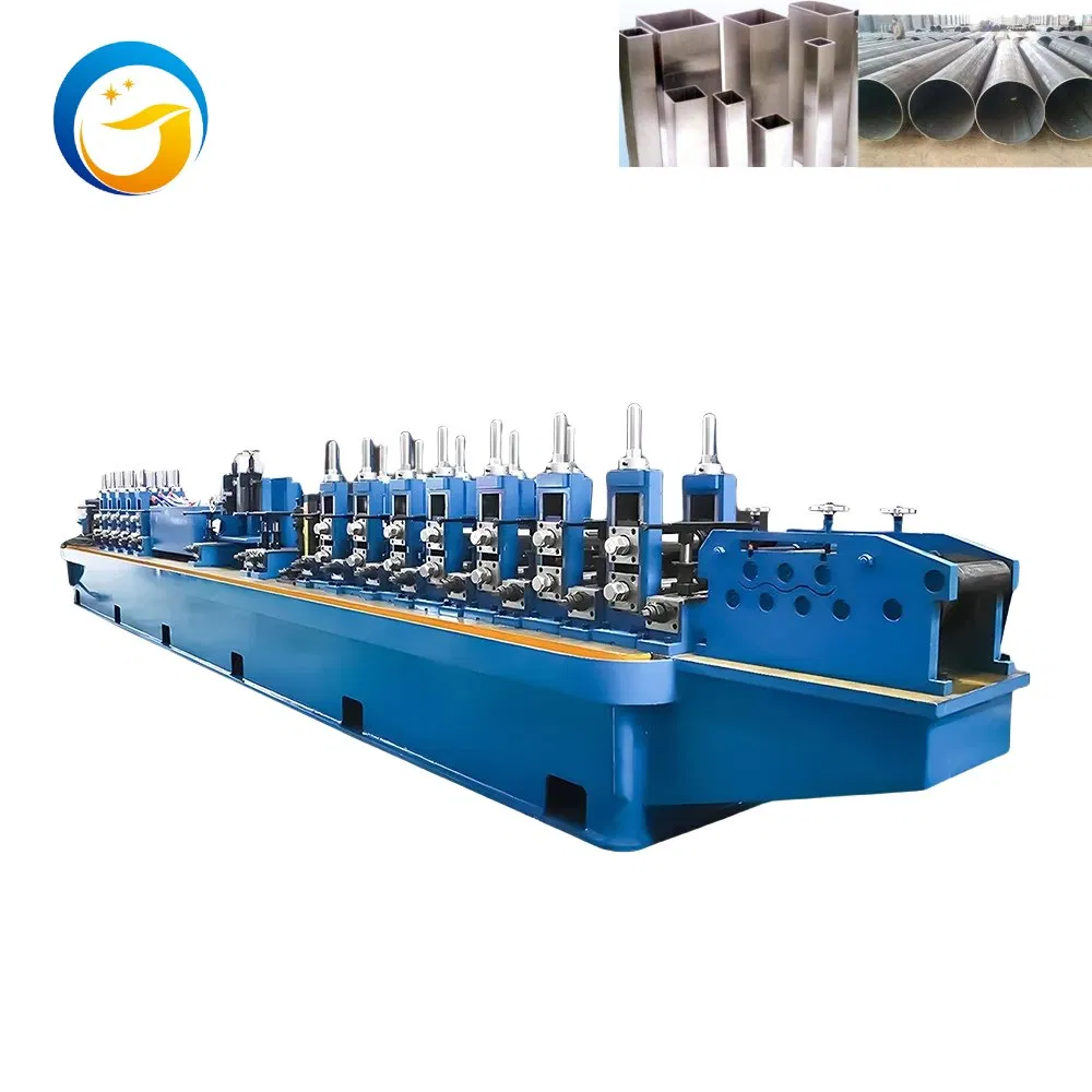 Machine automatique de fabrication de tubes soudés ERW pour la production de tuyaux en acier métallique décoratifs ronds et carrés