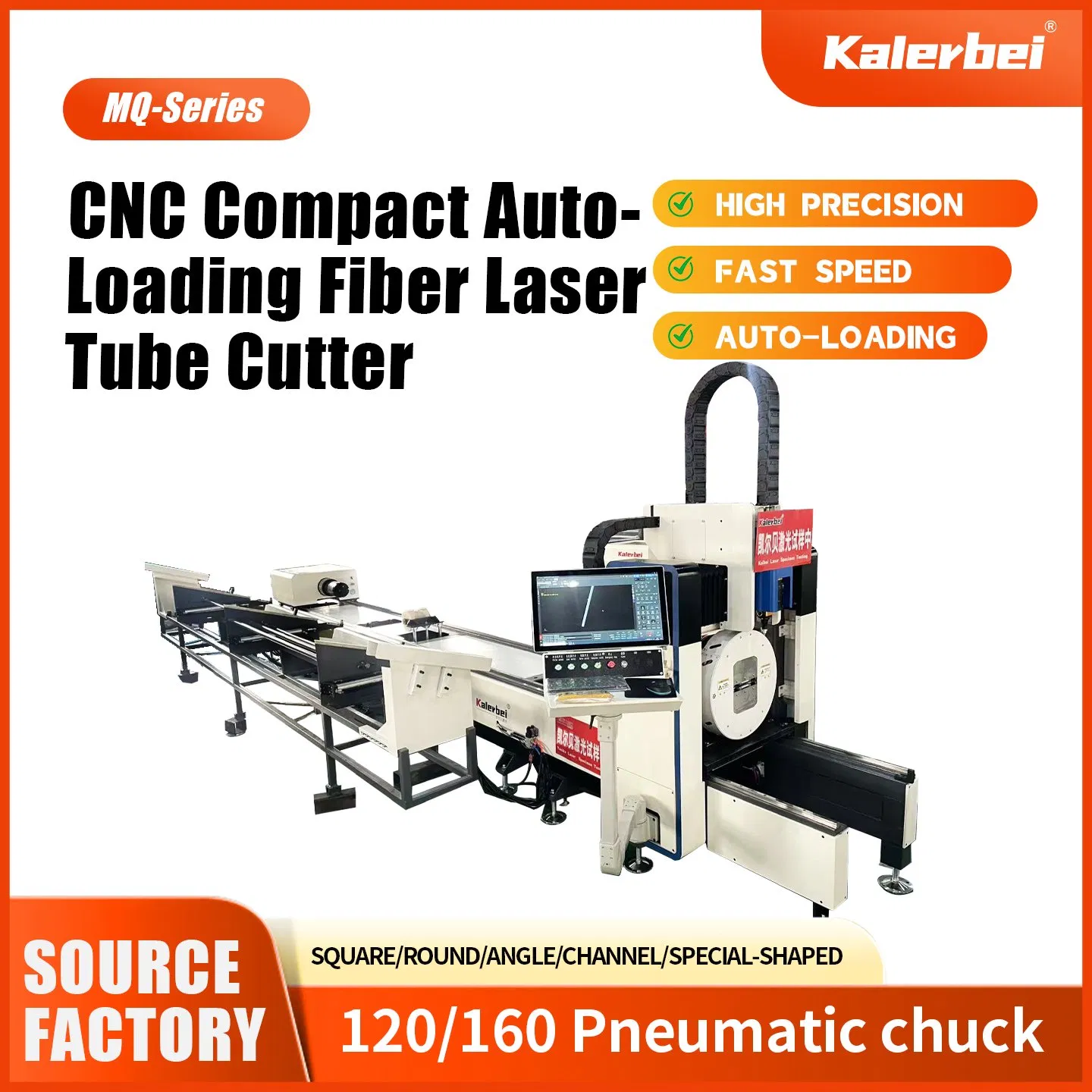 Kalerbei Laser CNC Fiber Laser Metal Pipe Tube Laser Cutting Machine
