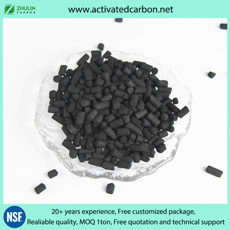 4mm Anthracite Coal-Based Air/Gas Purification Columnar/Pellet/Extruded Activated Carbon