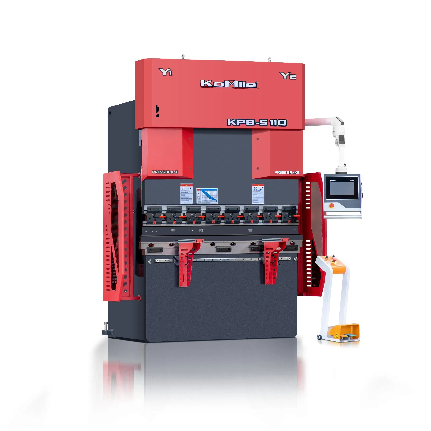 110 Tons 6+1 Axis CNC Press Brake Machine