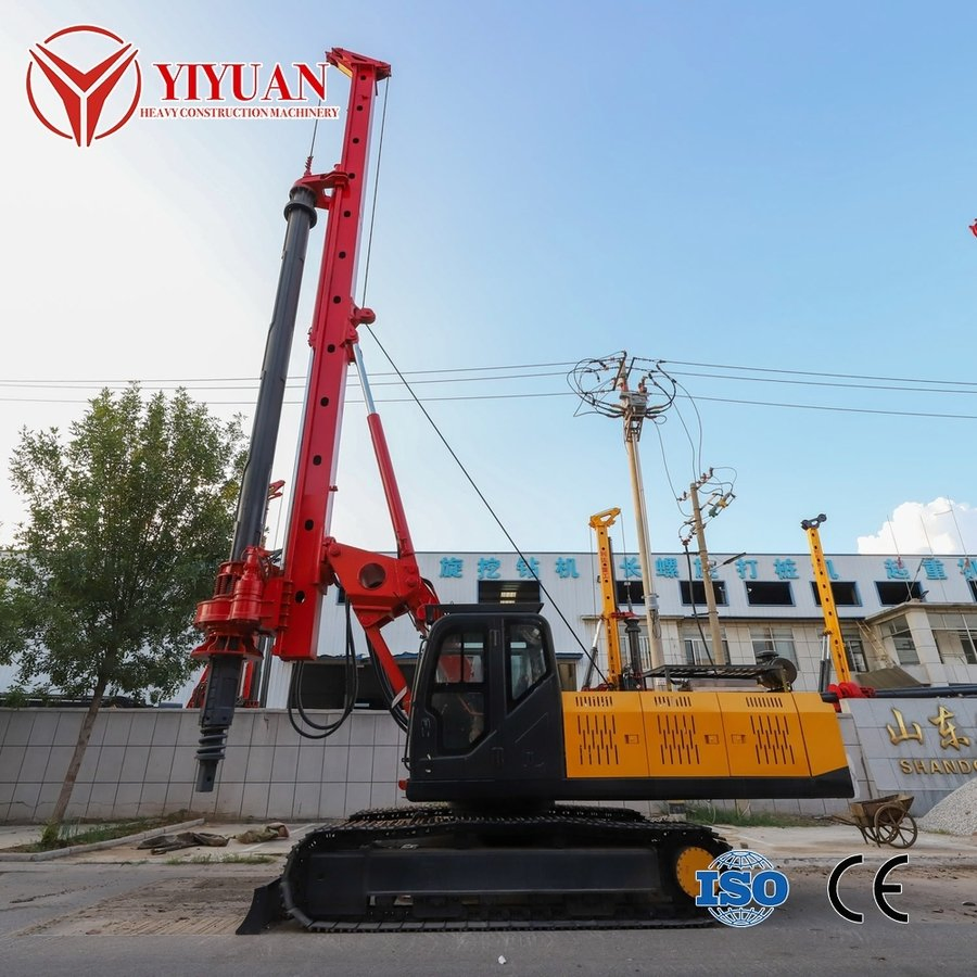 Crawler Borehole Drilling Machine 30m Depth Water Well Piling/Drilling Rig Machine for Bridge Highway with High Precision Yiyuan Drilling Equipment
