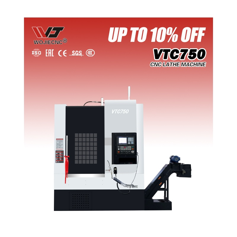 Vtc750 CNC Vertical Lathe High Quality Vertical Lathe with 3 Axis Machine with GSK System