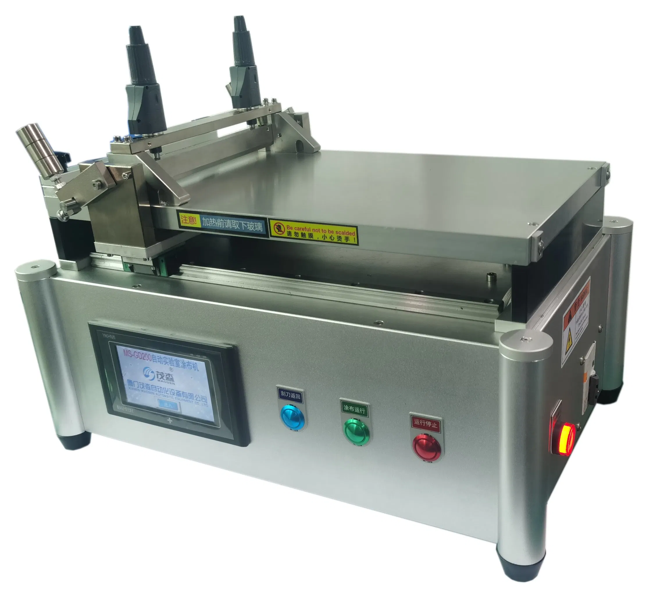 Pequeña máquina de recubrimiento de laboratorio con cuchilla caliente de sobremesa