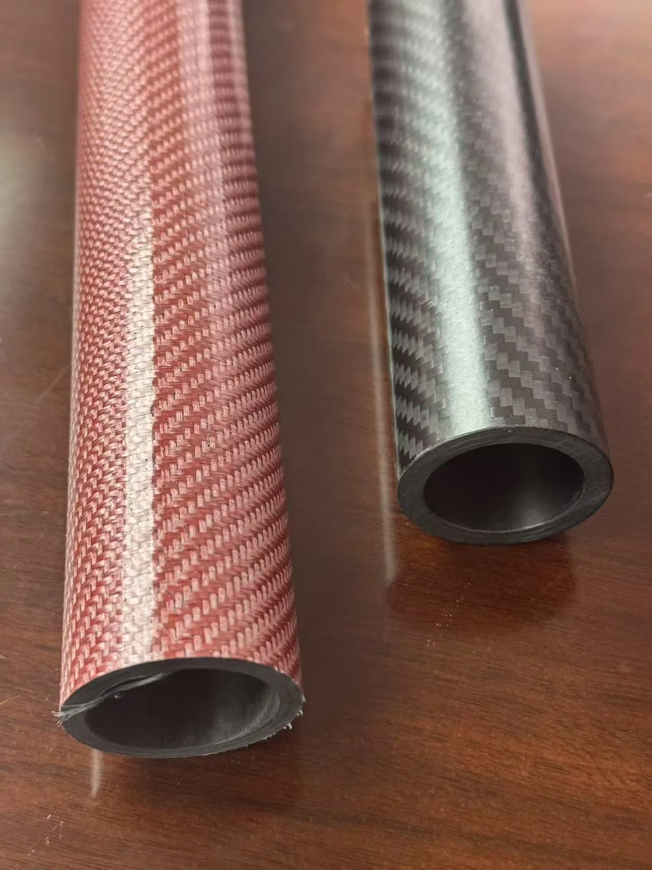 Lightweight Carbon Fiber Tube - Plain Weave, -40 to 120 Degrees