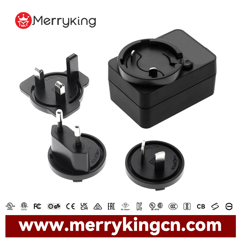 Merryking CE Certified Interchangeable Plugs OEM 60601 Standard Medical Power Supply Adapter 5V 2A 2.5A 6V 1A Medical Grade Power Adapter for Hi-Fi Products