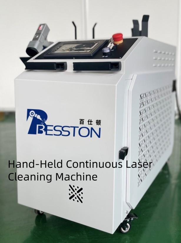 Handgeführte kontinuierliche Laserreinigungsmaschine