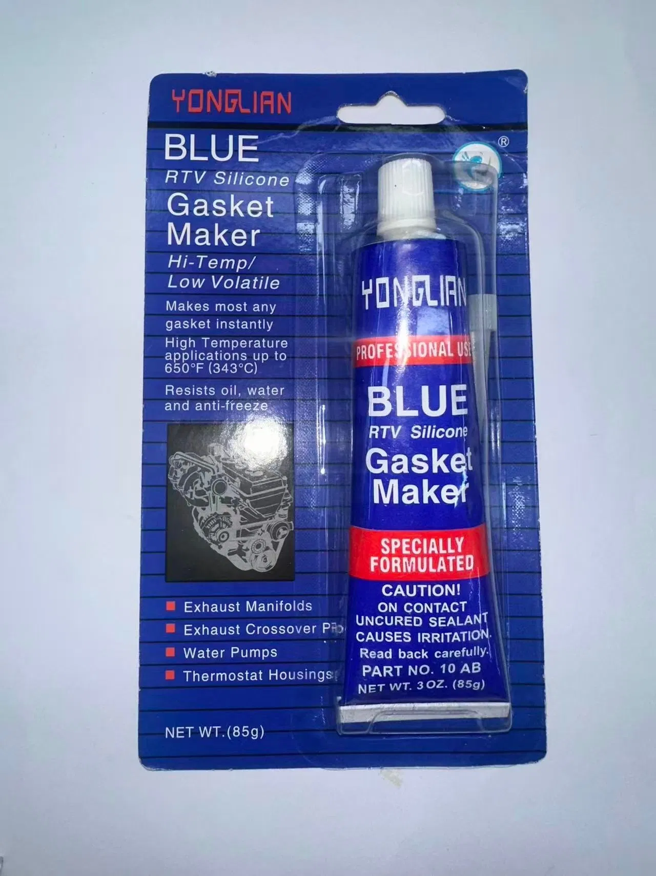 Yonglian Ultra Blue 650°F RTV Silicone Gasket Maker 85g Sigillante per Alte Temperature