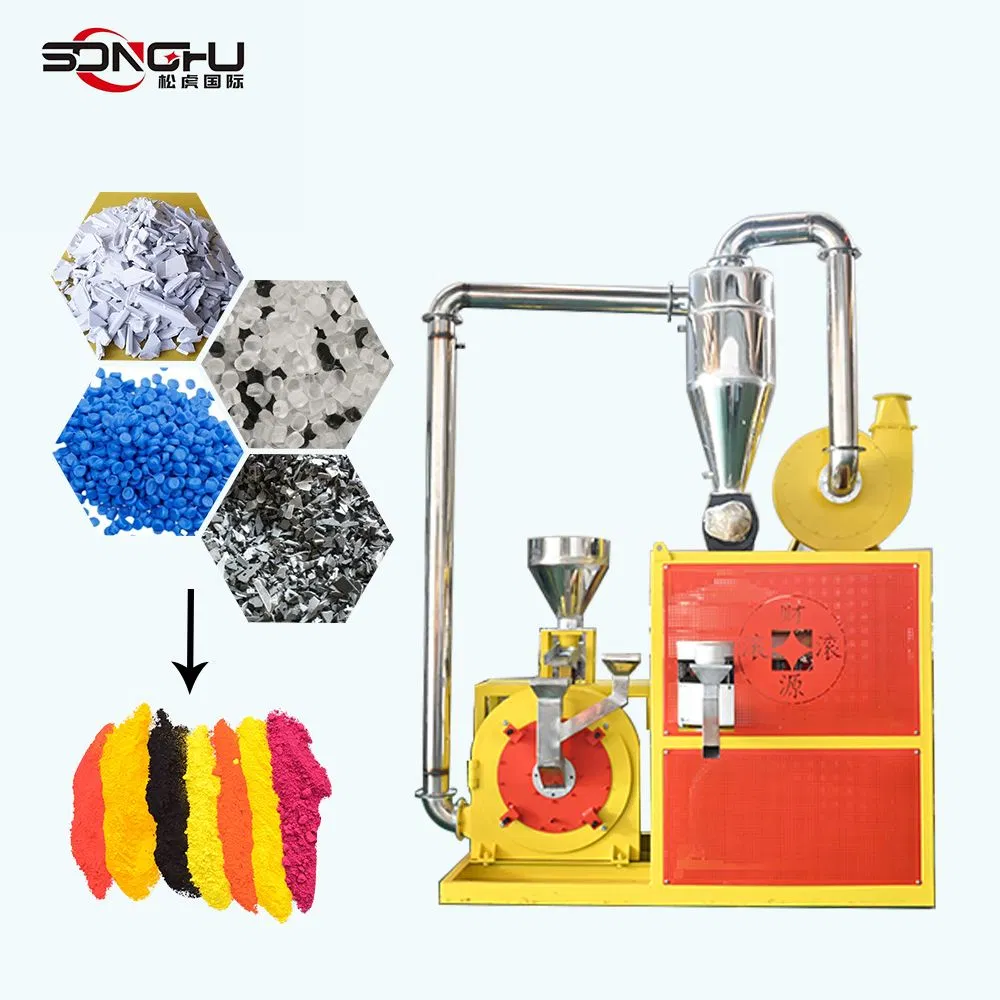 PP/PET/LLDPE/PE-Flocken Industrielle Kunststoff-Recycling-Mahl- und Zerkleinerungsmaschine