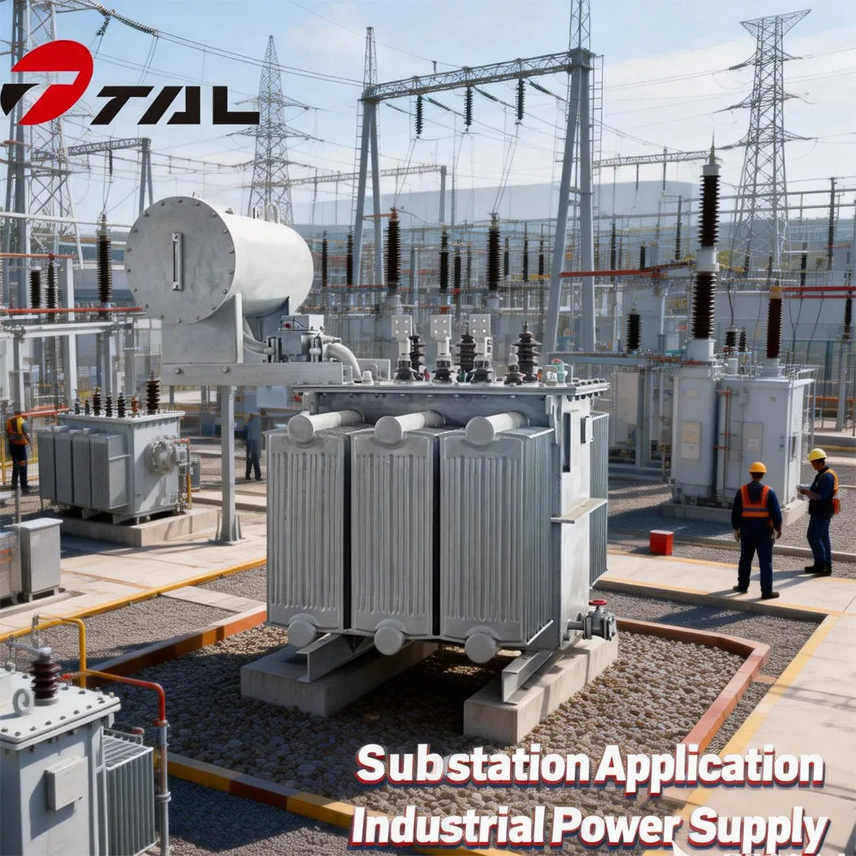 CE&ISO 3500kVA Oil Immersed Electrical Power Supply Step Down Transformer with Oltc