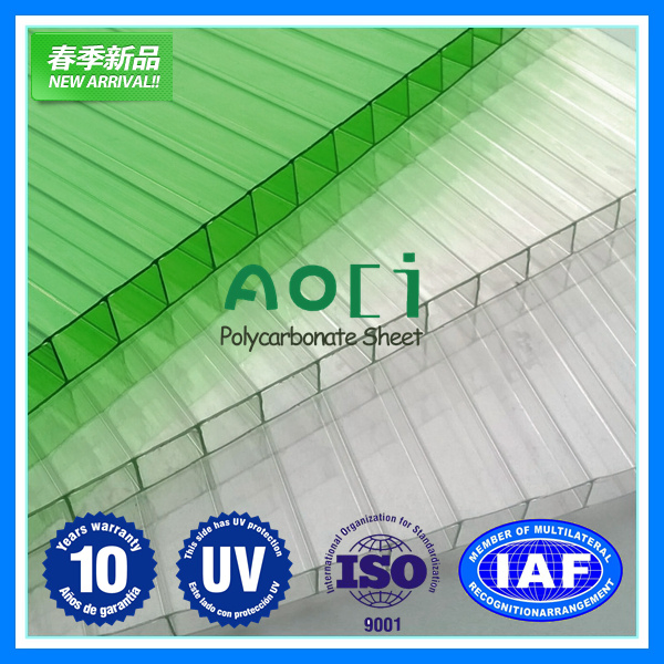 10m Triple Wall Polycarbonate Hollow Plastic Sheet