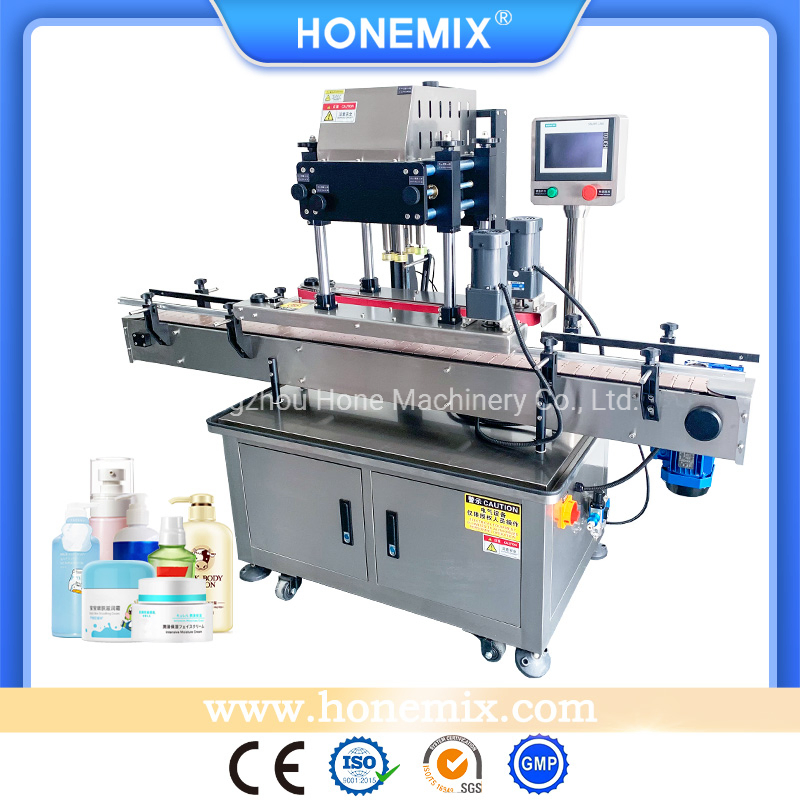 Hone Automatic High Speed Bottle Capping Machine Screw Cap Capper for Plastic Glass Bottle with Pump Head Trigger Dropper Flip Top Cap