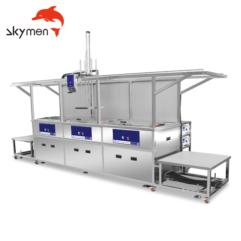 Lifting Function Dual Tank Ultrasonic Cleaning Line