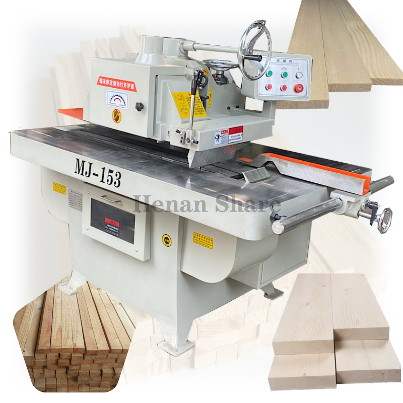 High Efficiency Wood Cutting Machine Sliding Table Saw Single Rip Saw Machine