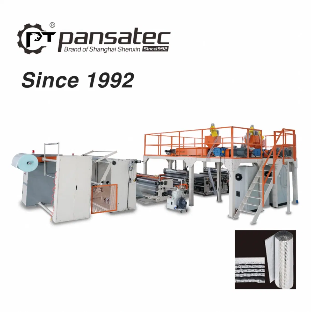 Pansatec Labor Saving 1500mm Air Bubble Film Roll Machine with HDPE