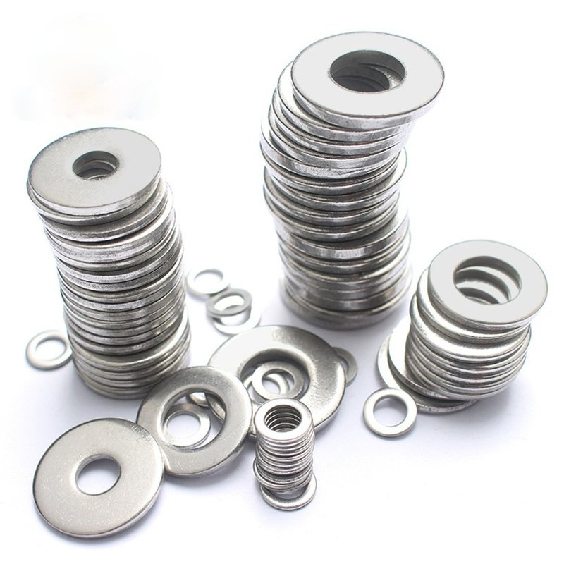 Customized Size Stainless Steel Flat Washer Passivation Plain Gasket Shim Washer