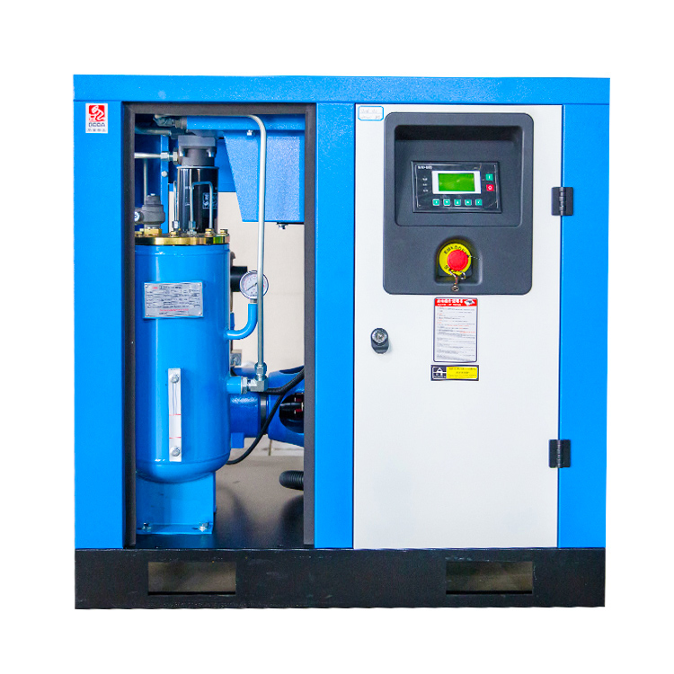 Compresor de tornillo de frecuencia de potencia fija 15HP 11kw 8bar 380V 50Hz Aire Compressor