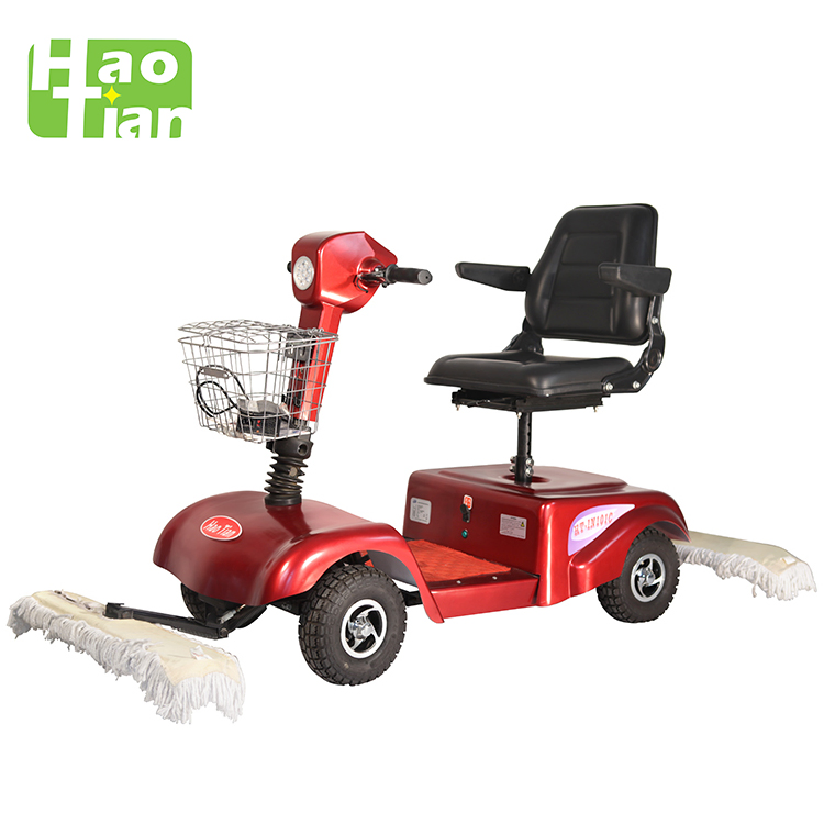 HT-IN101C Industrial Floor Mop Propelled Four Wheel Dust Cart