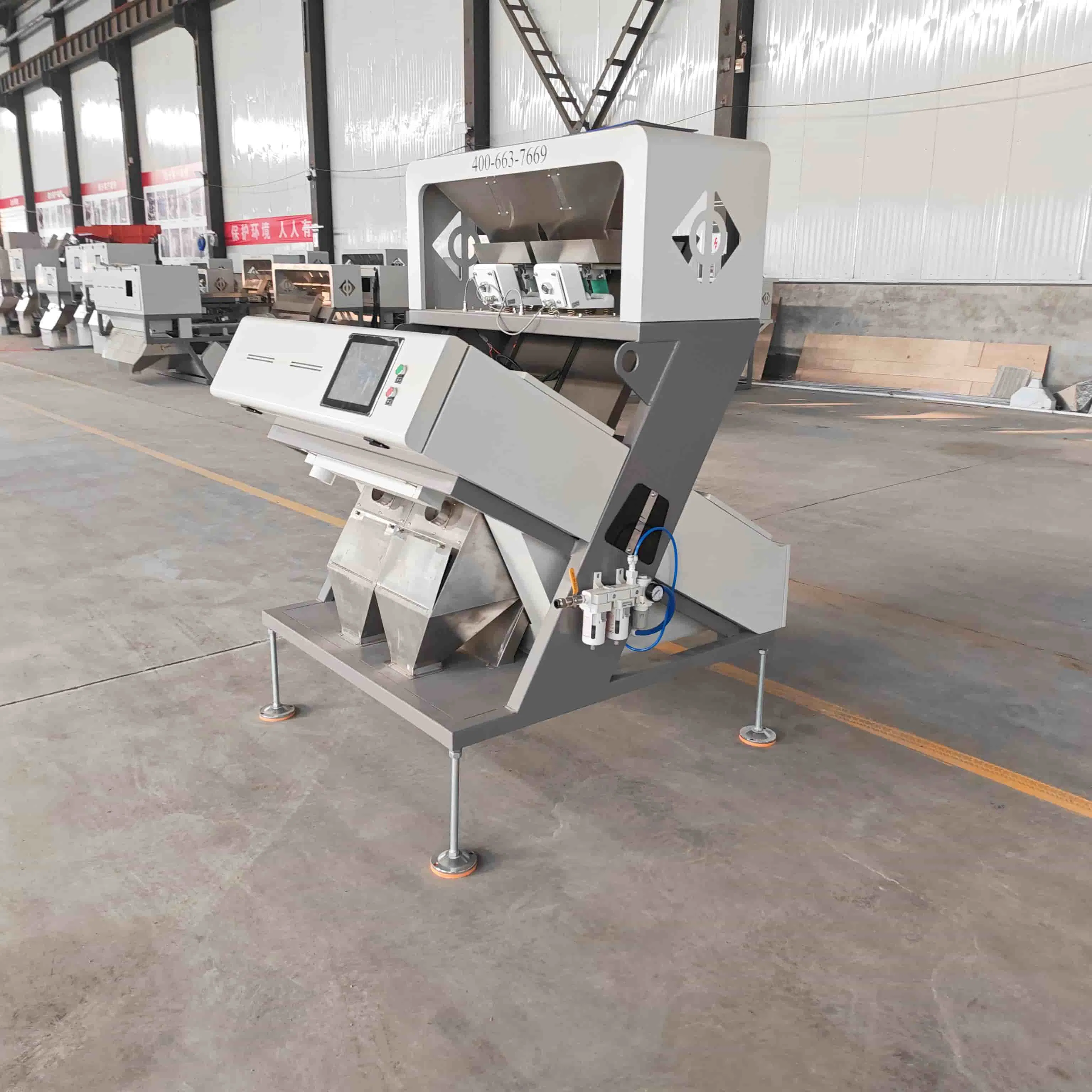 2025 Bean Color Sorter Machine New Technology for Coffee Cashew Macadamia Nut Sorting CCD Spare Shape Sorter Function