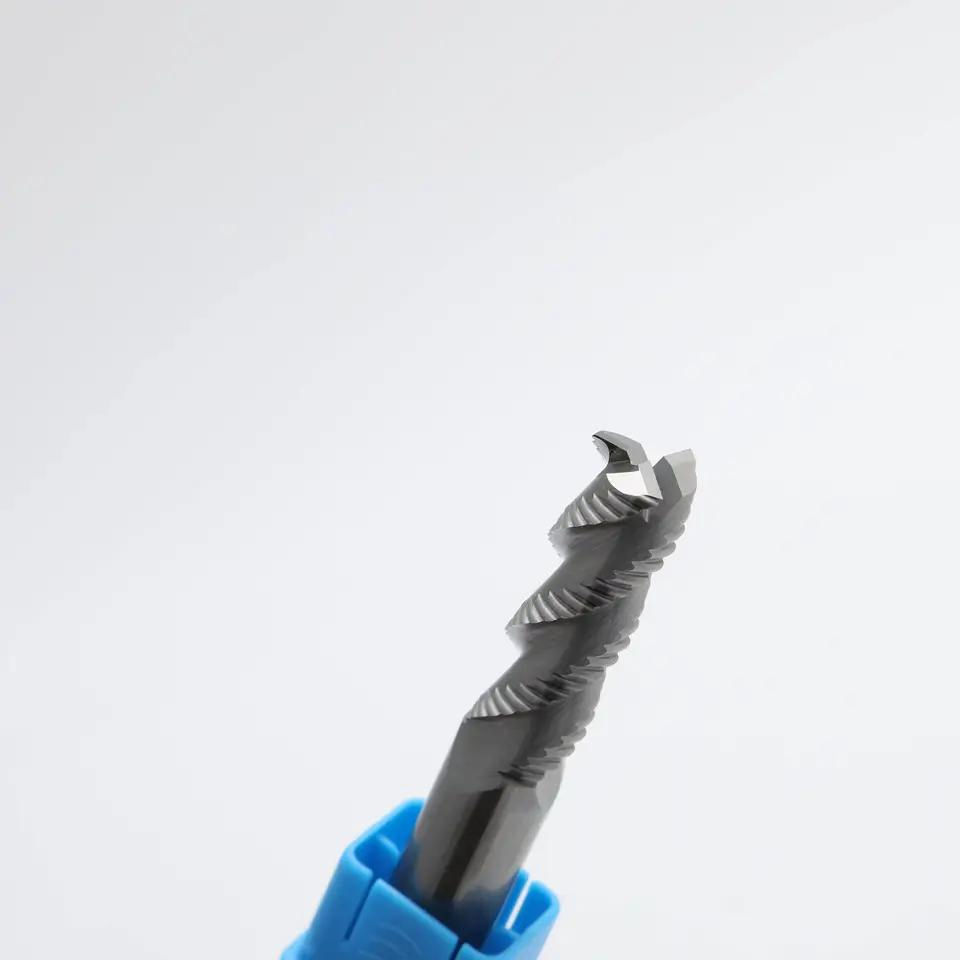 Nigel HRC45 Fresa a candela quadra in metallo duro con rivestimento Tiain a 3 taglienti per tornio CNC, utensile da taglio