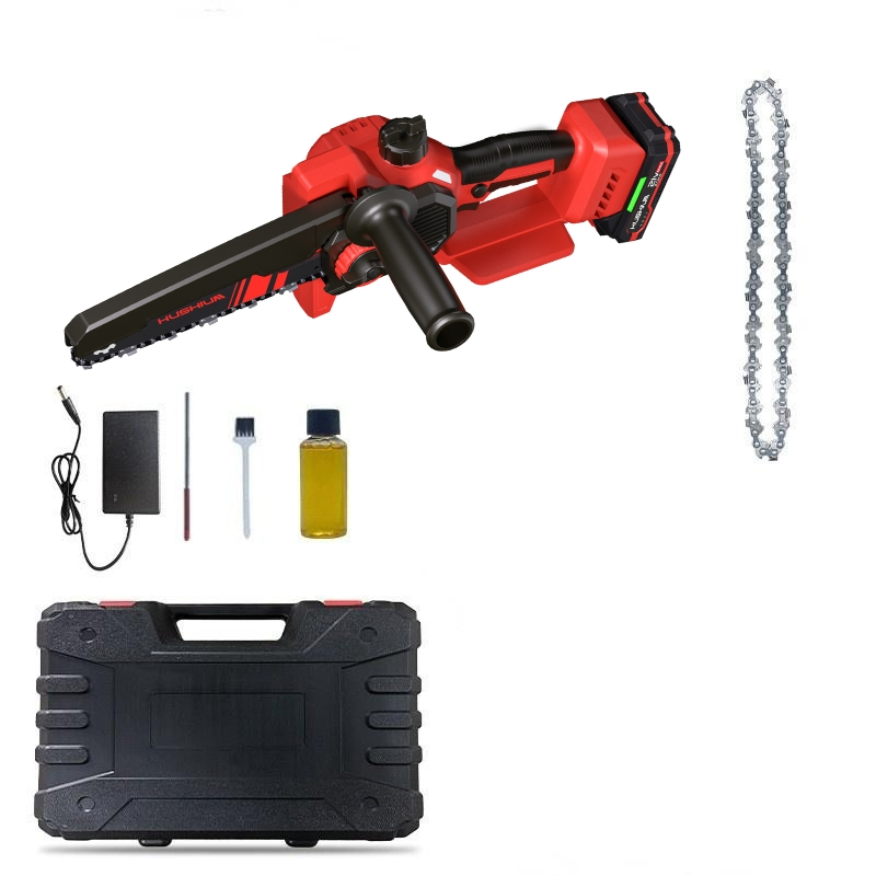 21V Electric Mini Chainsaw Lithium Battery Powered Handheld Chainsaw DIY Cutting Tool