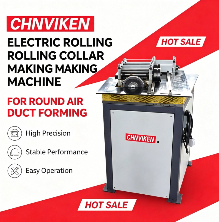 HVAC Round Duct Collar Making Machine, Duct Making Equipment with Free Technical Support