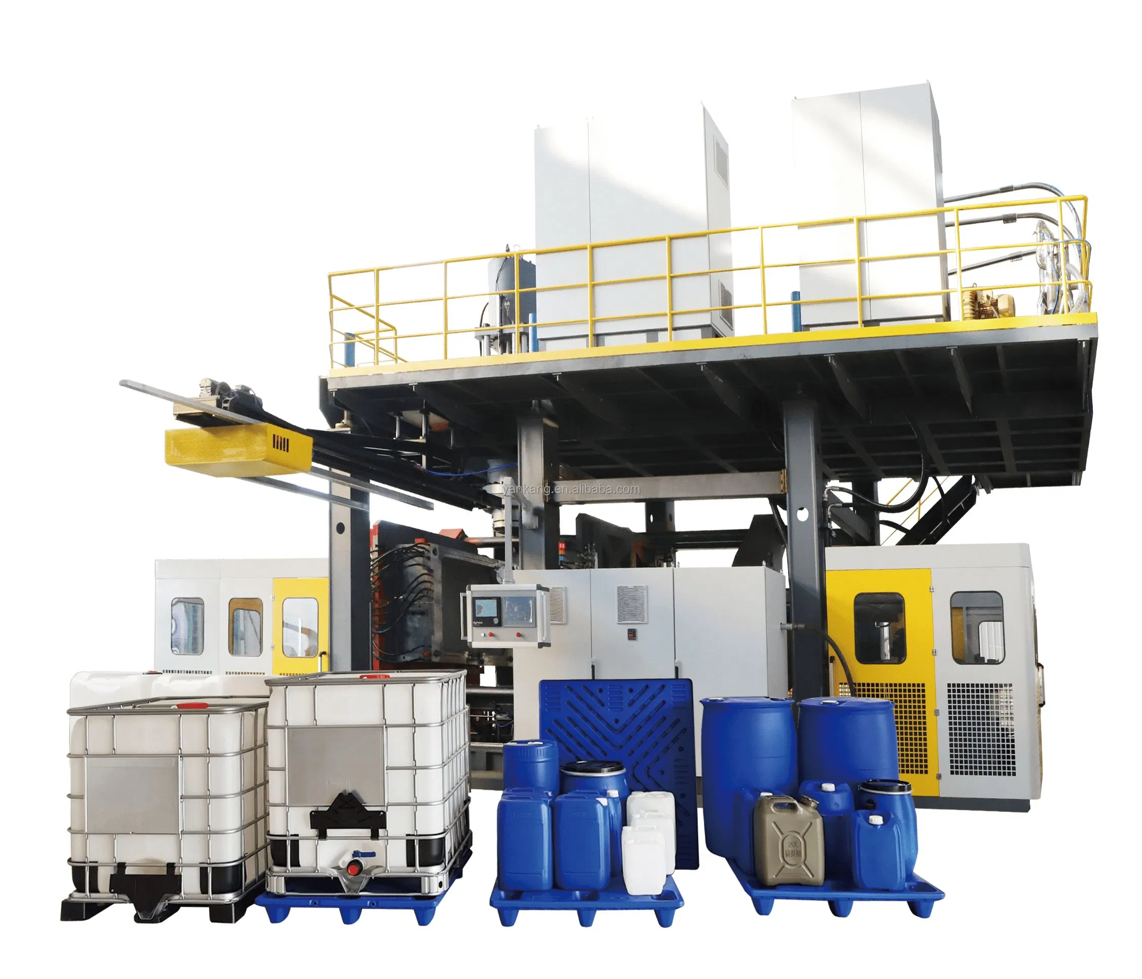 2 Layers 1000L IBC Chemical Storage Tank Drum Plastic Blow Blowing Molding Machine