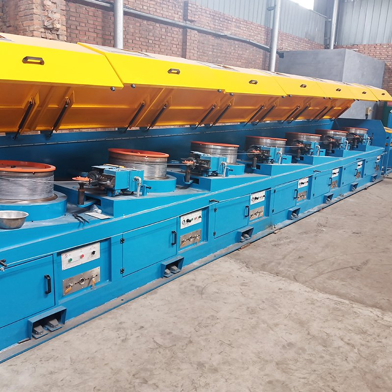 Straight Line Wire Drawing Machine 5.5-1.8mm Automatic Steel Wire Production Line