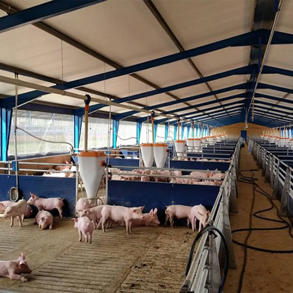 Struttura in acciaio prefabbricata adattabile a tutti i climi per capannoni agricoli esterni