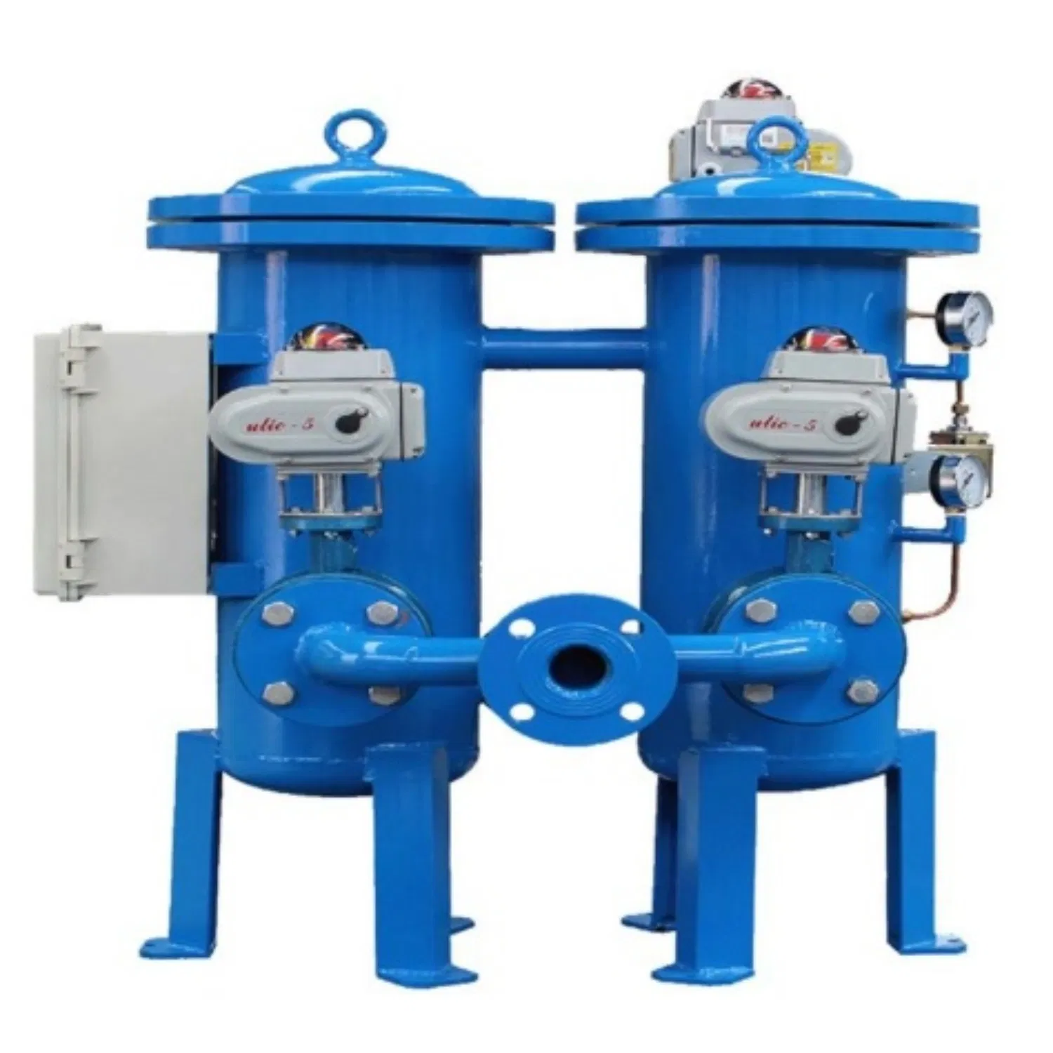 Industrial Freshwater Filter Housing with Integrated Automatic Backwash Self Cleaning Screen Filter Element for Continuous Duty