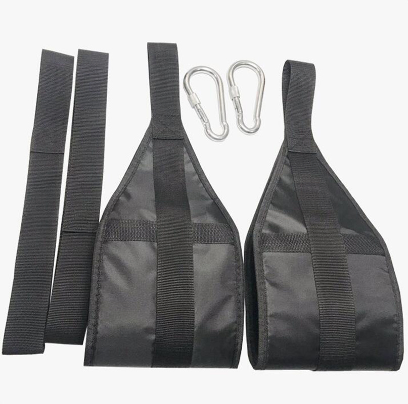 Fitness Ab Gym Hanging Sling Straps with Secure Carabiner Lock Support WYZ12876