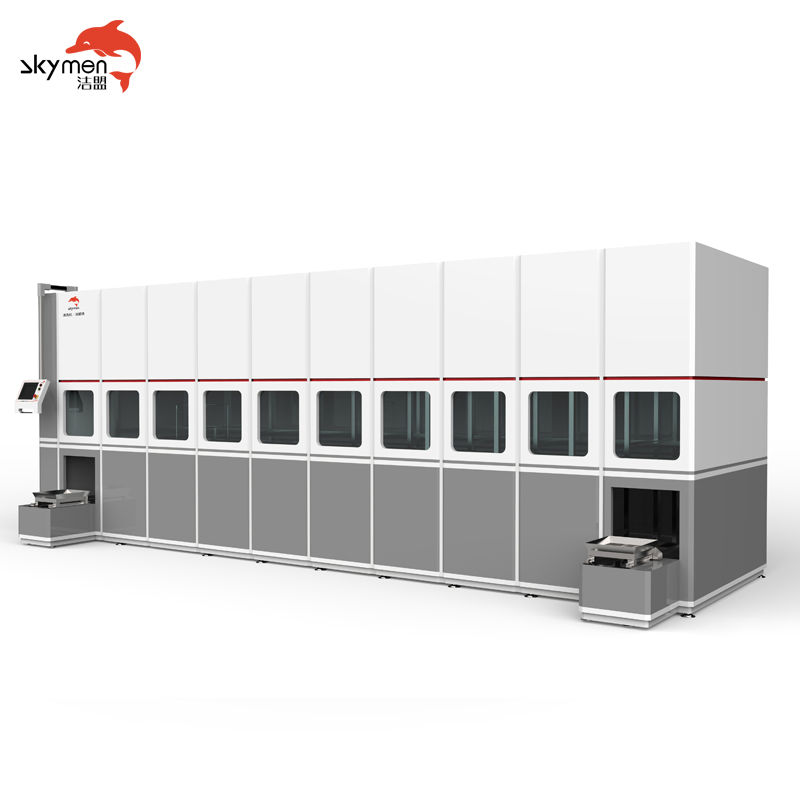Skymen Fully Hydrocarbon Automatic Ultrasonic Cleaning Equipment with Robot Arm PLC Function